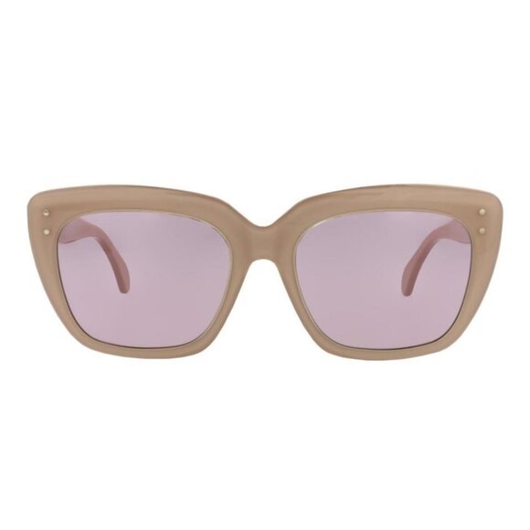 Alaia Womens Square/Rectangle Nude Nude Violet Fashion Designer Eyewear - Picture 1 of 4